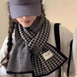 Schals Winter Warm Verdickter Halswärmer Liebhaber Schal Plaid Für Frauen Gestrickte Koreanische Ausgabe Atmosphäre Fühlen