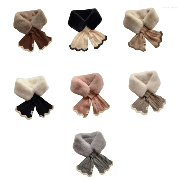 Bufandas de invierno para mujer, pañuelo de punto, bufanda para el cuello, abrigo cálido, elegante y cálido