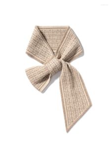 Foulards femmes 35% cachemire motifs géométriques tricoté longue écharpe épaisse cou plus chaud anneau col laine accessoires #104