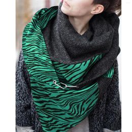 Sjaals dames mode sjaals sjaal warme winddichte dubbele laag gespog retro print tulband wrap lagere plaid winter