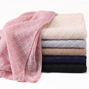 Bufandas grandes y ligeras de encaje suave para mujer
