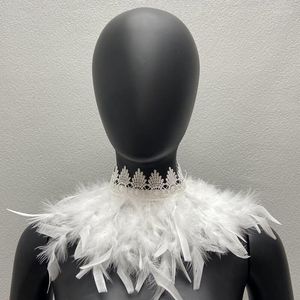 Sjaals Dames Snood Kinderen Veren Sjaal Dames Luxe Hals Vrouw Y2k Halloween Silk Designer Kleding