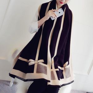 Sjaals Dames Winter Mode Trend Casual Geruite Sjaal Japanse Imitatie Kasjmier Dikke Warme Sjaal 192 65 CM