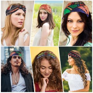 Sjaals vrouwen etnische stijl haarband opvouwbare hoofdband verstelbare riem wasbare ademende sjaal retro vintage coverchief