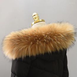 Écharpes femmes hommes col en fausse fourrure de haute qualité 15 cm largeur vestes d'hiver capuche bandes de garniture enfants manteau chaud décor écharpe