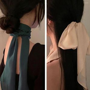 Sjaals vrouwen smalle lange sjaal 120 cm vaste kleur chiffon zijden hoofdbanden lint choker tas rubber rode zwarte streamer stropdas e2x6