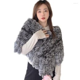 Écharpes femmes vraies châle chinchilla châle moelleux cape couleur naturelle poncho dame foulard enveloppe de la fête de mariage