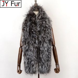 Bufandas Mujeres Real Fox Fur Bufanda Estilo largo Señora Cálido Suave Punto Real Fox Fur Shawl Wrap Natural Fox Fur Pashmina Bufandas 231120