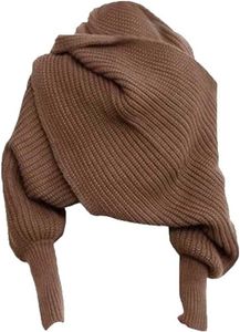 Écharpes d'automne et d'hiver pour femmes, pull enveloppé, écharpe tricotée multifonctionnelle avec manchesLF2030908