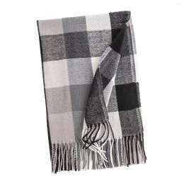 Sjaals Dames herfst winter sjaals lange sjaal wrap zachte warme sjaal muts set chiffon voor dames geruite bulk