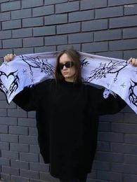 Foulards Foulard d'hiver pour dames Châles Chaud Street Goth Man Mode Vintage Y2k Unisexe Warp Accessoires Emo Nouveauté