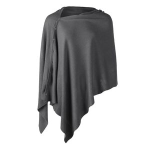 Foulards Écharpe tricotée polyvalente pour femmes Ponchos Pull avec boutons Léger Été Automne Châle Poncho Cardigan capes Drop 230922