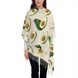 Foulards Femmes Écharpe Gland Tête Wraps Fruits D'avocat Avec Pleine Demi Femme Mince Automne Printemps Hiver Bandana