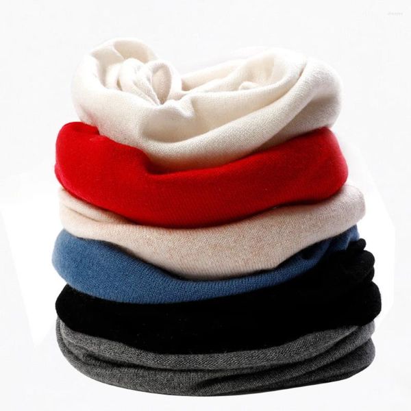 Bufandas Mujeres Tubo Bufanda Lana Cashmere Ligero Cuello Anillo Calentador Angora Cabello Cowl Collar Loop Femenino Suave Accesorios de tejido