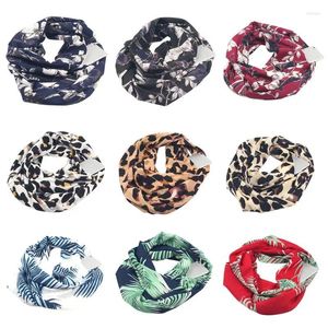 Foulards Femmes 180x50cm Poche à fermeture à glissière double couche pour écharpe à boucle infinie Blendi