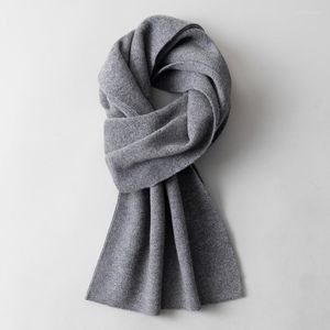 Sjaals wol winter sjaal mannen solide grijze nek klassieke bedrijven warme kasjmier mannelijke foulard bandana ontwerper wraps