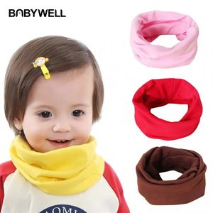 Écharpes Wraps 100% coton bébé pull bavoirs automne et hiver col foulard enfants foulards enfants O Ring cou écharpe guêtre pour Bbay enfants 231017