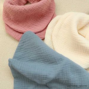 Les écharpes enveloppent les bavoirs de bébé gaze coton absorbant Salive solide Saliva serviette nouveau-née en rota bandana bandana pour garçons fille new se nourrissant de bobs de bave