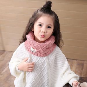 Écharpes Wraps Écharpes JAMONT Mignon Coton Hiver Bébé Cou Anneau Écharpe LICs Enfants Filles Garçons Tricoté Laine O Écharpes pour Enfants Solide Chaud Snood Braga