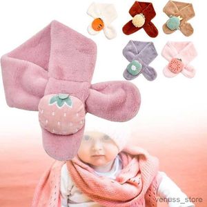 Sjaals wraps winter schattige babymeisjes koraal fluweel sjaaljongen peuter kinderen uitlaatkinderen kunstmatige konijn fur kruistype fleece sjaals nieuwjaar cadeau