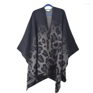 Écharpes enveloppes femmes luxe Vintage noir rayé cachemire-like femme écharpe Style coréen hiver chaud Pashmina épais châle