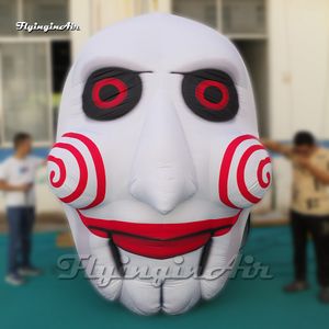 Tête de Clown gonflable géant effrayant, ballon de masque de Clown de film pour décoration de mascarade d'halloween