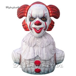 Enge gigantische Halloween opblaasbare Joker Model 5m lucht opblazen boze lachende Ghost Clown ballon voor carnaval podiumdecoratie