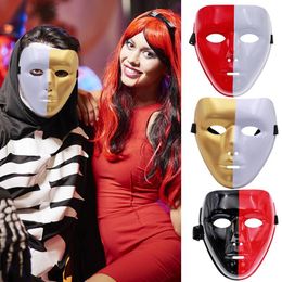 Scary Halloween Face Mask Hip Hop Face Cover DIY Full Face Masked Dancer Cover Creepy Halloween Face Mask voor kostuumfeesten