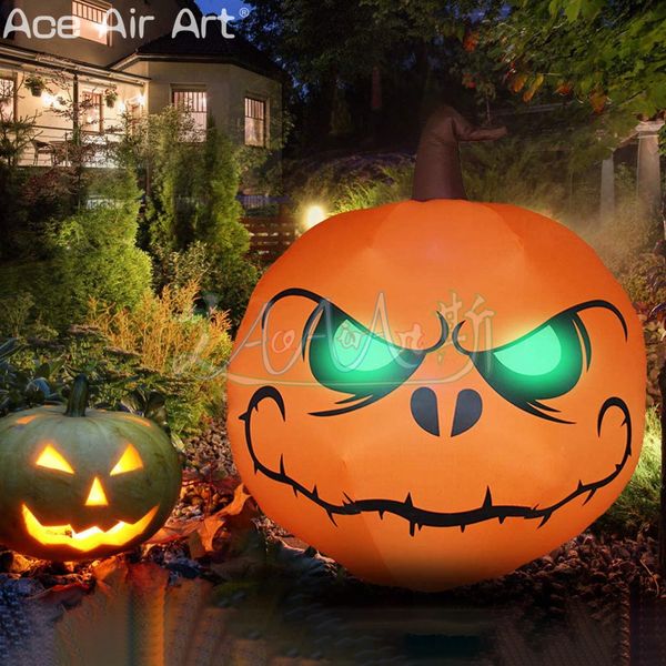 Los Sprites de calabaza sonrientes inflables de Halloween de múltiples estilos aterradores aceptan personalización para decoración de fiestas o vacaciones ofrecida por Ace Air Art