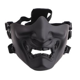 Effrayant Sourire Fantôme Demi-Masque Forme Réglable Tactique Couvre-chef Protection Halloween Costumes Accessoires Cyclisme Visage Mas243r