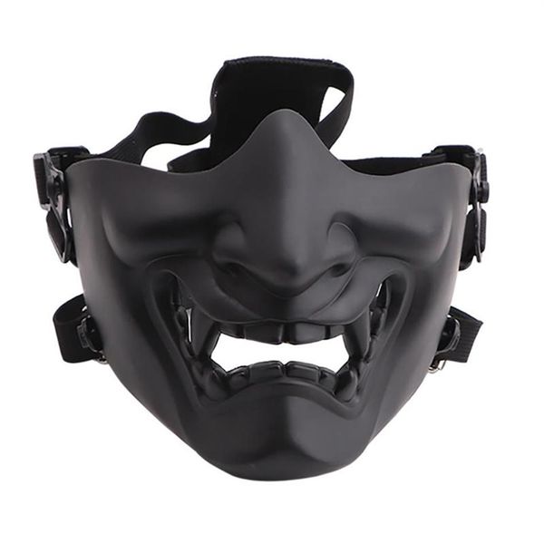 Effrayant Sourire Fantôme Demi Masque Forme Réglable Tactique Chapeaux Protection Halloween Costumes Accessoires2575