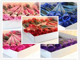Geurende badzeep Rose Soap Flower Petal voor bruiloft Valentijnsdag Moederdag Leraar039S Day Gift RRA26123762017