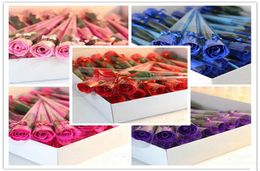 Geurende badzeep Rose Soap Flower Petal voor bruiloft Valentijnsdag Moederdag Leraar039S Day Gift RRA26125334942
