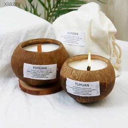 Geurende kaarsen 300 g kokosnootschaal geurt zand etherische olie parfum decoratie handgemaakte kokosnootschaal geurde kaarsen kunnen meer dan 50 g WX verbranden