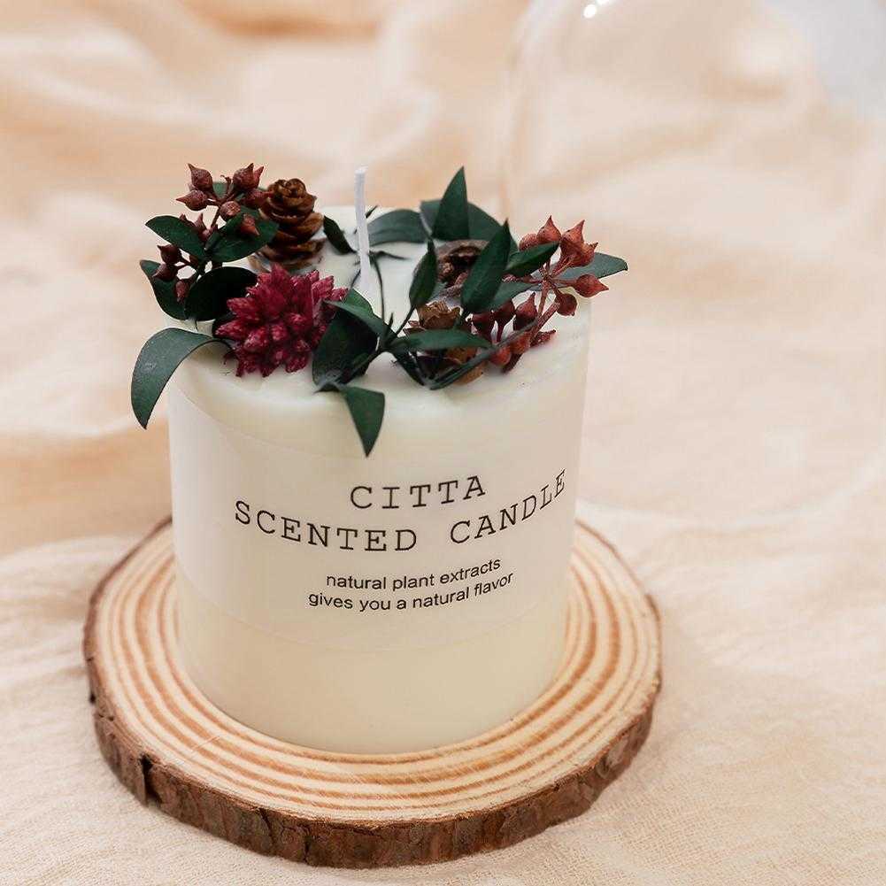 Ароматизированная свеча Citta Mori серия ароматизированная подарочная коробка свечей с подножкой новой свечей романтической ароматической подарки год подарка Candle W K1M8 P230412