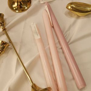 Vela perfumada, venta al por mayor, banquete de boda, cono alto, 25 cm de largo, vela perfumada para cena, velas moradas románticas para interior