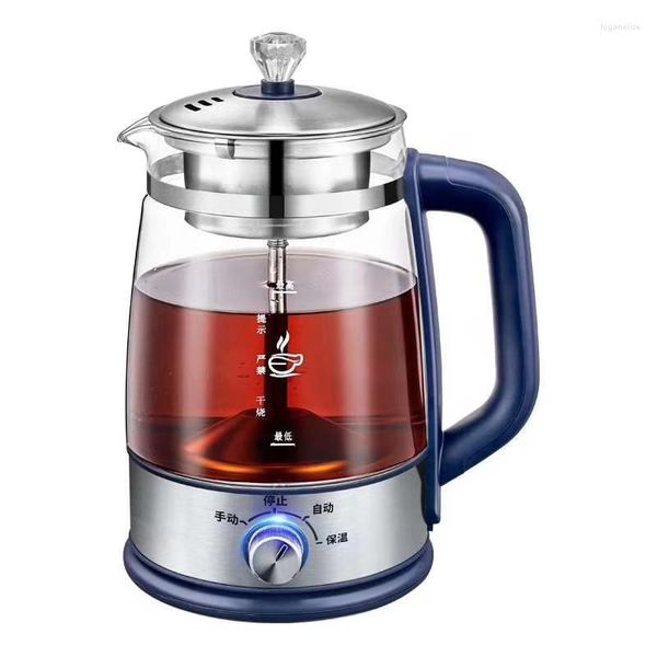 Máquina de elaboración de té perfumada, tetera automática de vidrio para la salud, aislamiento térmico, tetera eléctrica, regalo, hervidor de agua hirviendo al vapor