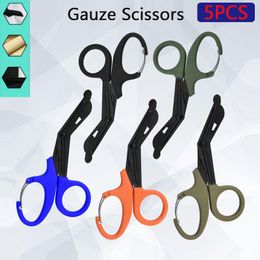 Schaar 1/5pcs Paramedicus Medische Noodschaar Bandage Cutter Outdoor Tactische Uitrusting Paracord Pocket Tool Camping Wandelen schaar