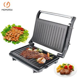 Schaar Elektrische Bbq Grill 110240v Minder Barbecue Steak Zand Maker Non Stick Cuisn Ontbijt Hine voor Keuken Huishoudapparatuur