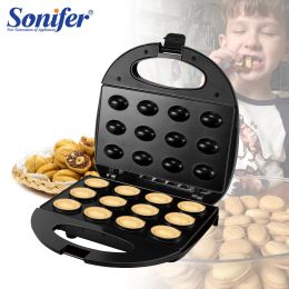 Schaar Gaufrier électrique à gâteaux aux noix avec noix 12 trous pour la cuisson des biscuits de cuisine pour la pâtisserie et les affaires Sonifer