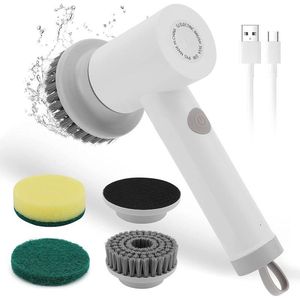 Schaar Cepillo de Limpieza para el hogar, Gadgets de Cocina, Productos de Limpieza para el hogar, Cepillo de Limpieza inalámbrico, Gadgets para el hogar, fregadora giratoria eléctrica