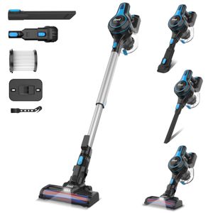 Aspirateur sans fil Schaar Inse, aspirateur balai rechargeable 6 en 1 avec batterie 2200 mAh, léger 15 kpa, jusqu'à 45 minutes d'autonomie