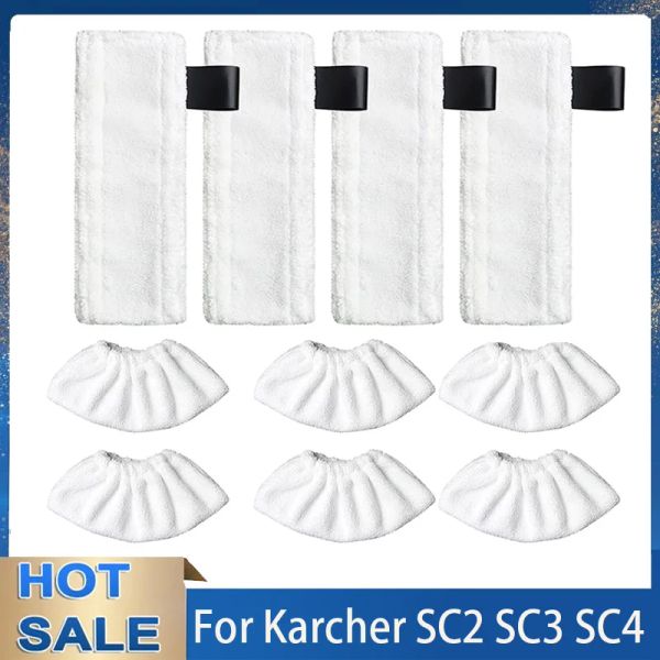 Schaar Paño de mopa a vapor para Karcher Easyfix Sc2 Sc3 Sc4 Sc5 Steam Pocket Mop Padscleaner Microfibra Accesorios para ropa de suelo