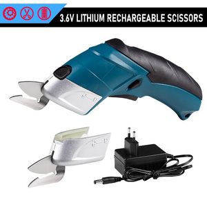 Scharen EU/US 3.6 V ciseaux électriques sans fil tissu cuir tissu boîte Cutter batterie au Lithium Rechargeable couture coupe outil électrique