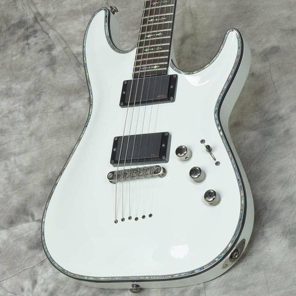 SCHECTER / Diamond Series Hellraiser AD-C-1-HR Guitarra eléctrica blanca