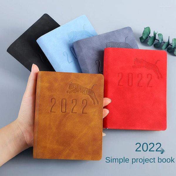 Calendrier Plan Time Planning Notebook Portable Punch Card Planificateur de calendrier ultra-épais 2022