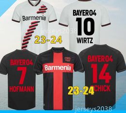 SCHICK 23 24 Bayer 04 Leverkusen Jerseys de fútbol HOFMANN HLOZEK BONIFACE 2023 2024 WIRTZ PALACIOS Hogar lejos Tercera camiseta de fútbol FRIMPONG Adulto Hombres Uniforme