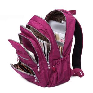 Sac à dos scolaire pour adolescente Mochila Feminina femmes sacs à dos Sac A Do Nylon étanche décontracté sac à dos pour ordinateur portable femme 210929