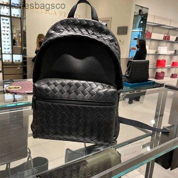 Sac d'école sac à dos sac de voyage BVS avec Logo sac homme/femme tissé sac décontracté sac d'ordinateur d'affaires en cuir véritable fait à la main Y