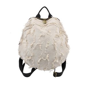Sac d'école Design original créatif personnalisable sac à dos Style fait à la main coton lin mode féminine 230823